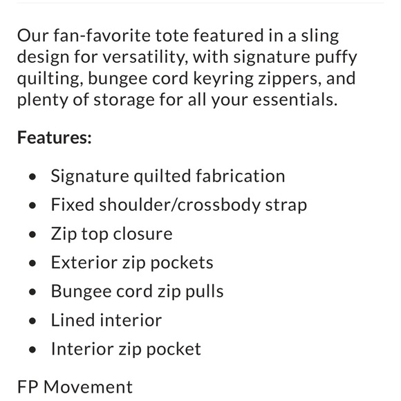 Free People Quilted Baby Carryall Sling Bag - Picture 6 of 7